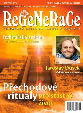 Obálka časopisu ReGeNeRaCe, srpen 2013